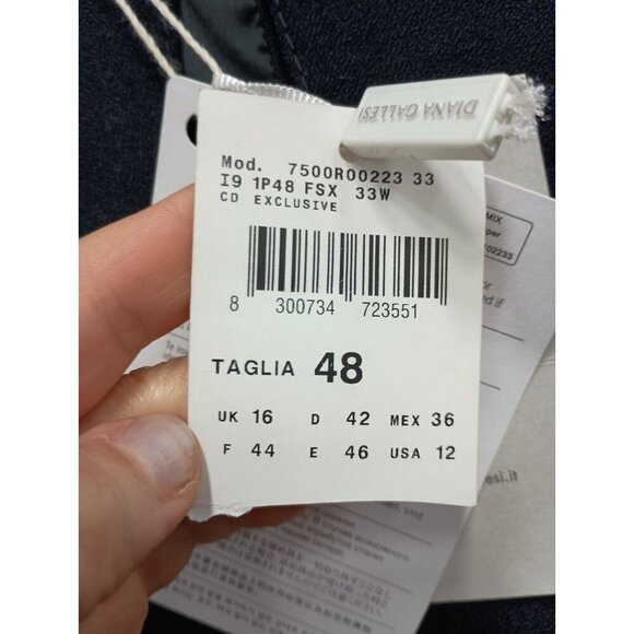 Diana Gallesi Womens Shift Dress Size 12 Black Keyhole Capsule Timeless Luxury - Picture 6 of 13